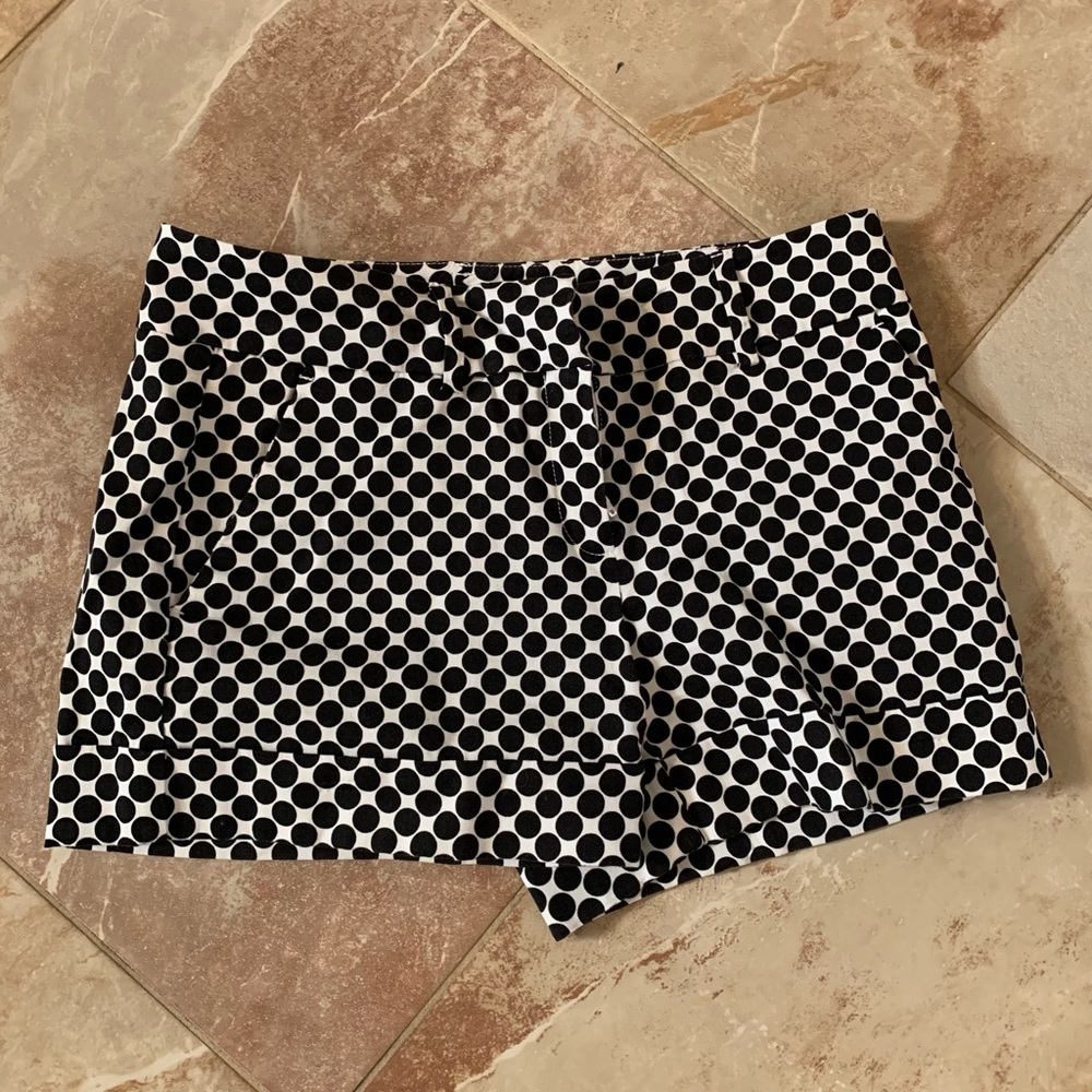Black and white shorts